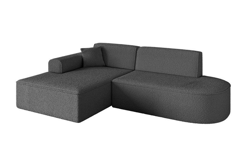 Narożnik lewostronny bez funkcji spania IREA-L1-v3 232x165x77 cm Szary 753364