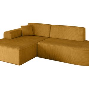 Narożnik lewostronny bez funkcji spania IREA-L1-v3 232x165x77 cm Żółty 753482 Narożnik lewostronny bez funkcji spania IREA-L1-v3 232x165x77 cm Żółty 753482