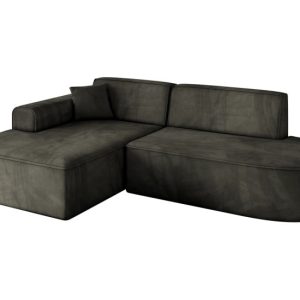 Narożnik lewostronny bez funkcji spania IREA-L1-v3 232x165x77 Czarny 753227 Narożnik lewostronny bez funkcji spania IREA-L1-v3 232x165x77 Czarny 753227