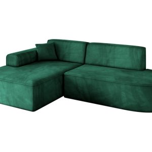 Narożnik lewostronny bez funkcji spania IREA-L1-v3 232x165x77 Zielony 753496 Narożnik lewostronny bez funkcji spania IREA-L1-v3 232x165x77 Zielony 753496