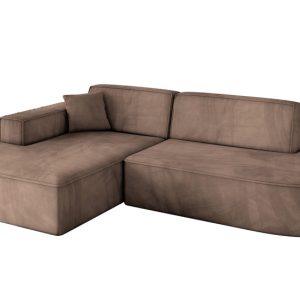 Narożnik lewostronny bez funkcji spania IREA-L1-v4 232x165x77 Brązowy 775246 Narożnik lewostronny bez funkcji spania IREA-L1-v4 232x165x77 Brązowy 775246