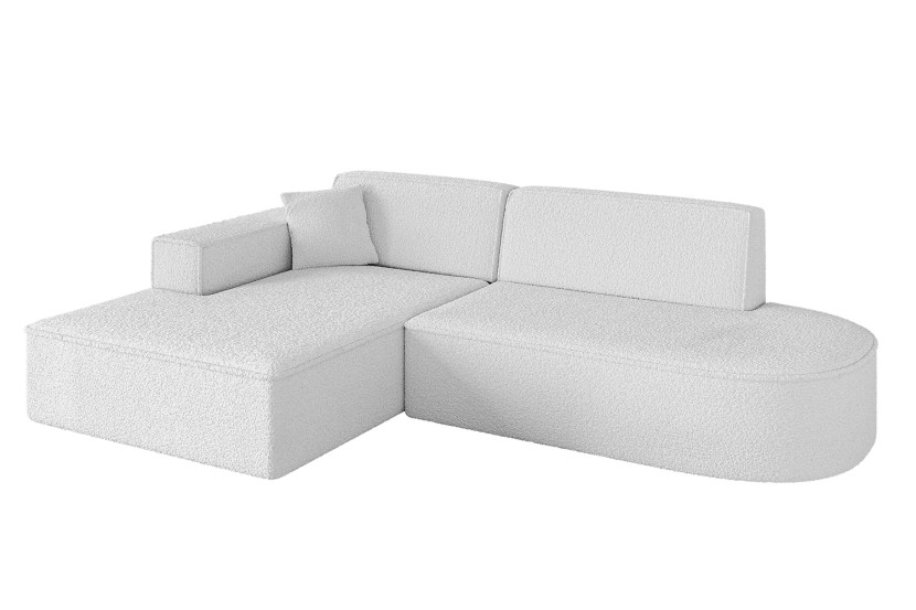 Narożnik lewostronny bez funkcji spania IREA-L1-v4 232x165x77 cm Biały 775386