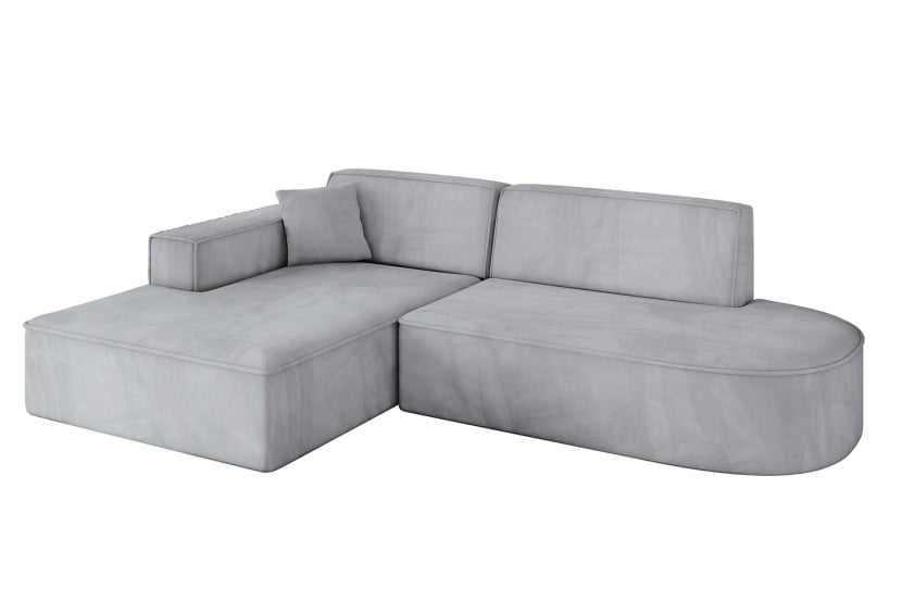 Narożnik lewostronny bez funkcji spania IREA-L1-v4 232x165x77 cm Szary 775315