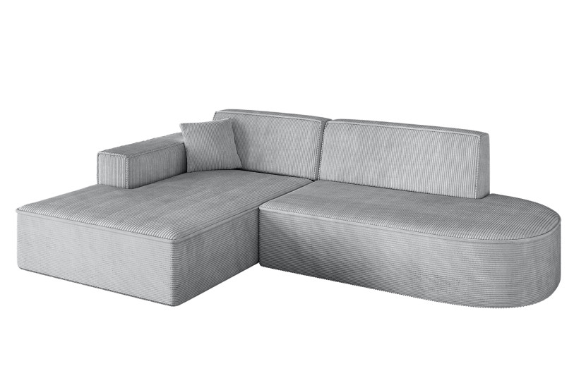 Narożnik lewostronny bez funkcji spania IREA-L1-v4 232x165x77 cm Szary 775282