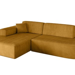 Narożnik lewostronny bez funkcji spania IREA-L1-v4 232x165x77 cm Żółty 775216 Narożnik lewostronny bez funkcji spania IREA-L1-v4 232x165x77 cm Żółty 775216
