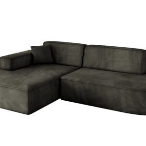 Narożnik lewostronny bez funkcji spania IREA-L1-v4 232x165x77 Czarny 775372 Narożnik lewostronny bez funkcji spania IREA-L1-v4 232x165x77 Czarny 775372