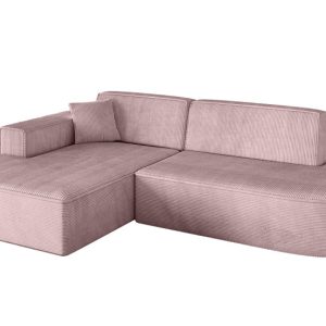 Narożnik lewostronny bez funkcji spania IREA-L1-v4 232x165x77 Różowy 775257 Narożnik lewostronny bez funkcji spania IREA-L1-v4 232x165x77 Różowy 775257