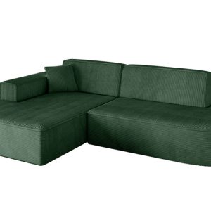 Narożnik lewostronny bez funkcji spania IREA-L1-v4 232x165x77 Zielony 775291 Narożnik lewostronny bez funkcji spania IREA-L1-v4 232x165x77 Zielony 775291