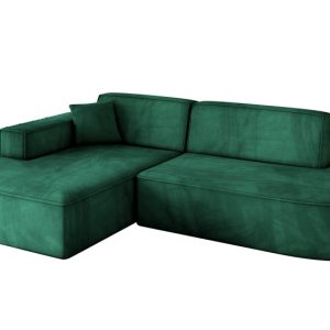 Narożnik lewostronny bez funkcji spania IREA-L1-v4 232x165x77 Zielony 775265 Narożnik lewostronny bez funkcji spania IREA-L1-v4 232x165x77 Zielony 775265