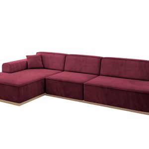 Narożnik lewostronny bez funkcji spania IREA-L2 327x165x80 Bordowy 753322 Narożnik lewostronny bez funkcji spania IREA-L2 327x165x80 Bordowy 753322