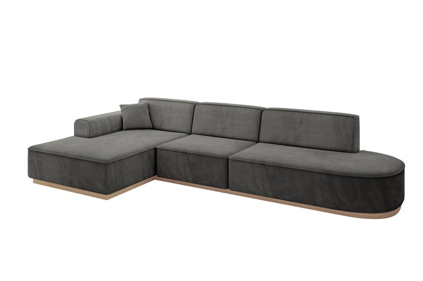 Narożnik lewostronny bez funkcji spania IREA-L2 327x165x80 Ciemnoszary 753266