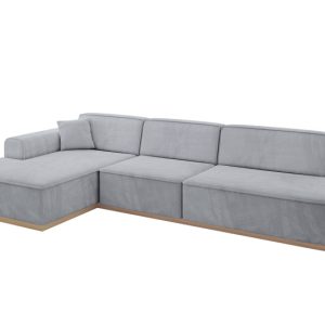 Narożnik lewostronny bez funkcji spania IREA-L2 327x165x80 cm Szary 753224 Narożnik lewostronny bez funkcji spania IREA-L2 327x165x80 cm Szary 753224