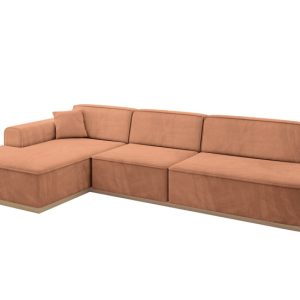 Narożnik lewostronny bez funkcji spania IREA-L2 327x165x80 Morelowy 807617 Narożnik lewostronny bez funkcji spania IREA-L2 327x165x80 Morelowy 807617