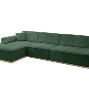 Narożnik lewostronny bez funkcji spania IREA-L2 327x165x80 Zielony 753295