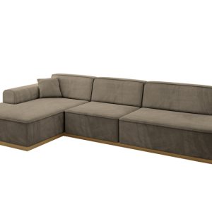Narożnik lewostronny bez funkcji spania IREA-L2-v2 327x165x80 Brązowy 807755