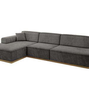 Narożnik lewostronny bez funkcji spania IREA-L2-v2 327x165x80 Ciemnoszary 753485