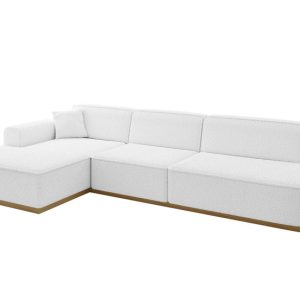 Narożnik lewostronny bez funkcji spania IREA-L2-v2 327x165x80 cm Biały 753338