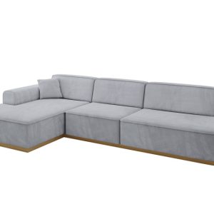 Narożnik lewostronny bez funkcji spania IREA-L2-v2 327x165x80 cm Szary 753491 Narożnik lewostronny bez funkcji spania IREA-L2-v2 327x165x80 cm Szary 753491