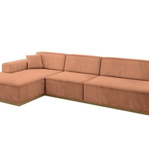 Narożnik lewostronny bez funkcji spania IREA-L2-v2 327x165x80 Morelowy 807675 Narożnik lewostronny bez funkcji spania IREA-L2-v2 327x165x80 Morelowy 807675
