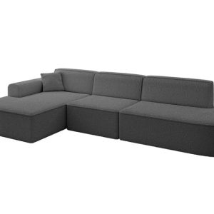 Narożnik lewostronny bez funkcji spania IREA-L2-v3 327x165x77 cm Szary 753447 Narożnik lewostronny bez funkcji spania IREA-L2-v3 327x165x77 cm Szary 753447