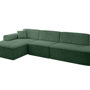 Narożnik lewostronny bez funkcji spania IREA-L2-v3 327x165x77 Zielony 753297 Narożnik lewostronny bez funkcji spania IREA-L2-v3 327x165x77 Zielony 753297