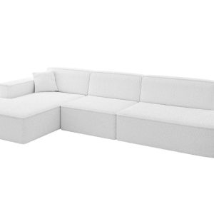 Narożnik lewostronny bez funkcji spania IREA-L2-v4 327x165x77 cm Biały 775295 Narożnik lewostronny bez funkcji spania IREA-L2-v4 327x165x77 cm Biały 775295
