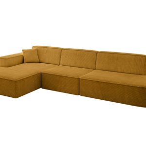 Narożnik lewostronny bez funkcji spania IREA-L2-v4 327x165x77 cm Żółty 775301 Narożnik lewostronny bez funkcji spania IREA-L2-v4 327x165x77 cm Żółty 775301