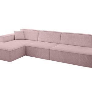 Narożnik lewostronny bez funkcji spania IREA-L2-v4 327x165x77 Różowy 775394 Narożnik lewostronny bez funkcji spania IREA-L2-v4 327x165x77 Różowy 775394