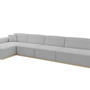 Narożnik lewostronny bez funkcji spania IREA-L3 412x165x80 Jasny szary 755630 Narożnik lewostronny bez funkcji spania IREA-L3 412x165x80 Jasny szary 755630