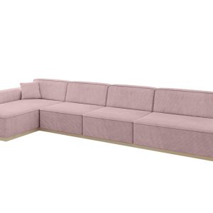 Narożnik lewostronny bez funkcji spania IREA-L3 412x165x80 Różowy 755628 Narożnik lewostronny bez funkcji spania IREA-L3 412x165x80 Różowy 755628
