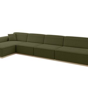 Narożnik lewostronny bez funkcji spania IREA-L3 412x165x80 Zielony 755560 Narożnik lewostronny bez funkcji spania IREA-L3 412x165x80 Zielony 755560