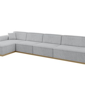Narożnik lewostronny bez funkcji spania IREA-L3-v2 412x165x80 cm Szary 755522 Narożnik lewostronny bez funkcji spania IREA-L3-v2 412x165x80 cm Szary 755522