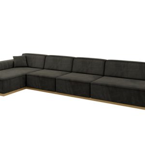 Narożnik lewostronny bez funkcji spania IREA-L3-v2 412x165x80 Czarny 755631 Narożnik lewostronny bez funkcji spania IREA-L3-v2 412x165x80 Czarny 755631