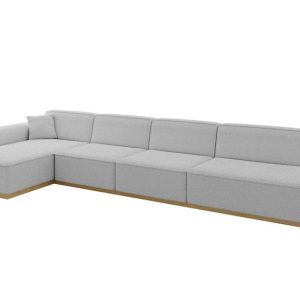 Narożnik lewostronny bez funkcji spania IREA-L3-v2 412x165x80 Jasny szary 755592 Narożnik lewostronny bez funkcji spania IREA-L3-v2 412x165x80 Jasny szary 755592