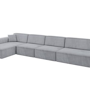 Narożnik lewostronny bez funkcji spania IREA-L3-v3 412x165x77 cm Szary 775569 Narożnik lewostronny bez funkcji spania IREA-L3-v3 412x165x77 cm Szary 775569