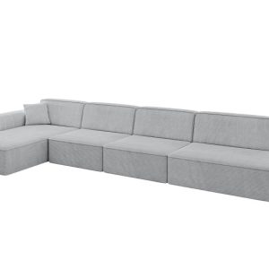 Narożnik lewostronny bez funkcji spania IREA-L3-v3 412x165x77 cm Szary 775545 Narożnik lewostronny bez funkcji spania IREA-L3-v3 412x165x77 cm Szary 775545