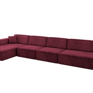Narożnik lewostronny bez funkcji spania IREA-L3-v4 412x165x77 Bordowy 775414 Narożnik lewostronny bez funkcji spania IREA-L3-v4 412x165x77 Bordowy 775414
