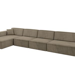 Narożnik lewostronny bez funkcji spania IREA-L3-v4 412x165x77 Brązowy 807554 Narożnik lewostronny bez funkcji spania IREA-L3-v4 412x165x77 Brązowy 807554