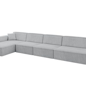 Narożnik lewostronny bez funkcji spania IREA-L3-v4 412x165x77 cm Szary 775313 Narożnik lewostronny bez funkcji spania IREA-L3-v4 412x165x77 cm Szary 775313