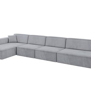 Narożnik lewostronny bez funkcji spania IREA-L3-v4 412x165x77 cm Szary 775275 Narożnik lewostronny bez funkcji spania IREA-L3-v4 412x165x77 cm Szary 775275