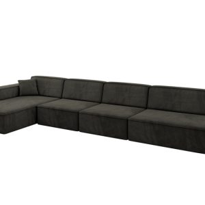 Narożnik lewostronny bez funkcji spania IREA-L3-v4 412x165x77 Czarny 775308 Narożnik lewostronny bez funkcji spania IREA-L3-v4 412x165x77 Czarny 775308
