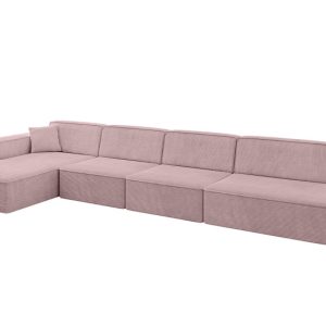 Narożnik lewostronny bez funkcji spania IREA-L3-v4 412x165x77 Różowy 775421 Narożnik lewostronny bez funkcji spania IREA-L3-v4 412x165x77 Różowy 775421