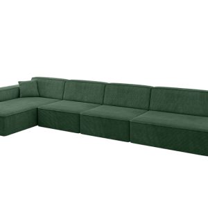Narożnik lewostronny bez funkcji spania IREA-L3-v4 412x165x77 Zielony 775373 Narożnik lewostronny bez funkcji spania IREA-L3-v4 412x165x77 Zielony 775373