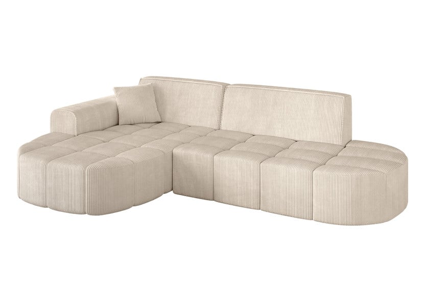 Narożnik lewostronny bez funkcji spania LIVO-L1 - 252x173x79,5 Beżowy 796063