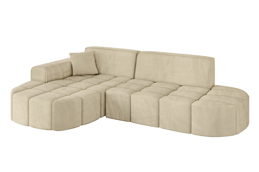 Narożnik lewostronny bez funkcji spania LIVO-L1 - 252x173x79,5 Beżowy 796065