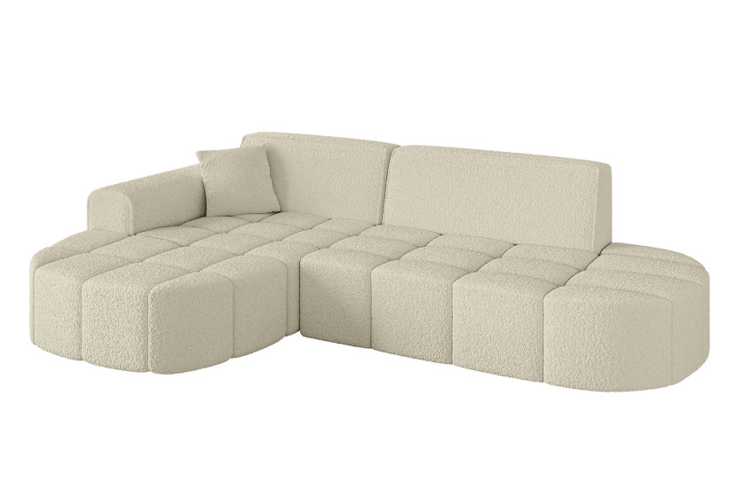 Narożnik lewostronny bez funkcji spania LIVO-L1 - 252x173x79,5 Beżowy 795947