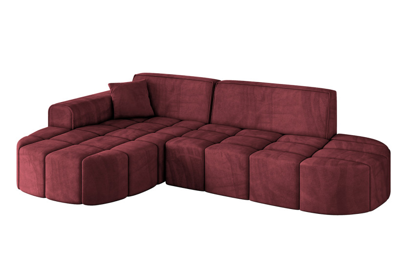 Narożnik lewostronny bez funkcji spania LIVO-L1 - 252x173x79,5 Bordowy 796074