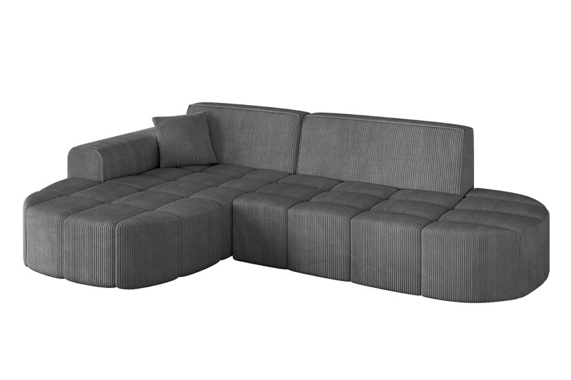 Narożnik lewostronny bez funkcji spania LIVO-L1 252x173x79,5 Ciemnoszary 796051