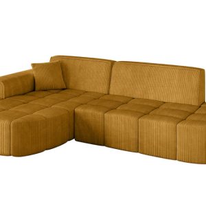Narożnik lewostronny bez funkcji spania LIVO-L1 – 252x173x79,5 cm Żółty 795936 Narożnik lewostronny bez funkcji spania LIVO-L1 – 252x173x79,5 cm Żółty 795936