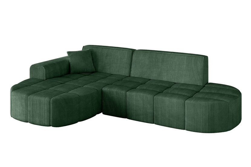 Narożnik lewostronny bez funkcji spania LIVO-L1 - 252x173x79,5 Zielony 795951